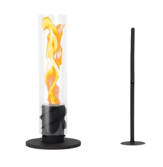 FlameGlow - Moderne tafelhaard met instelbare vlammen voor een gezellige sfeer