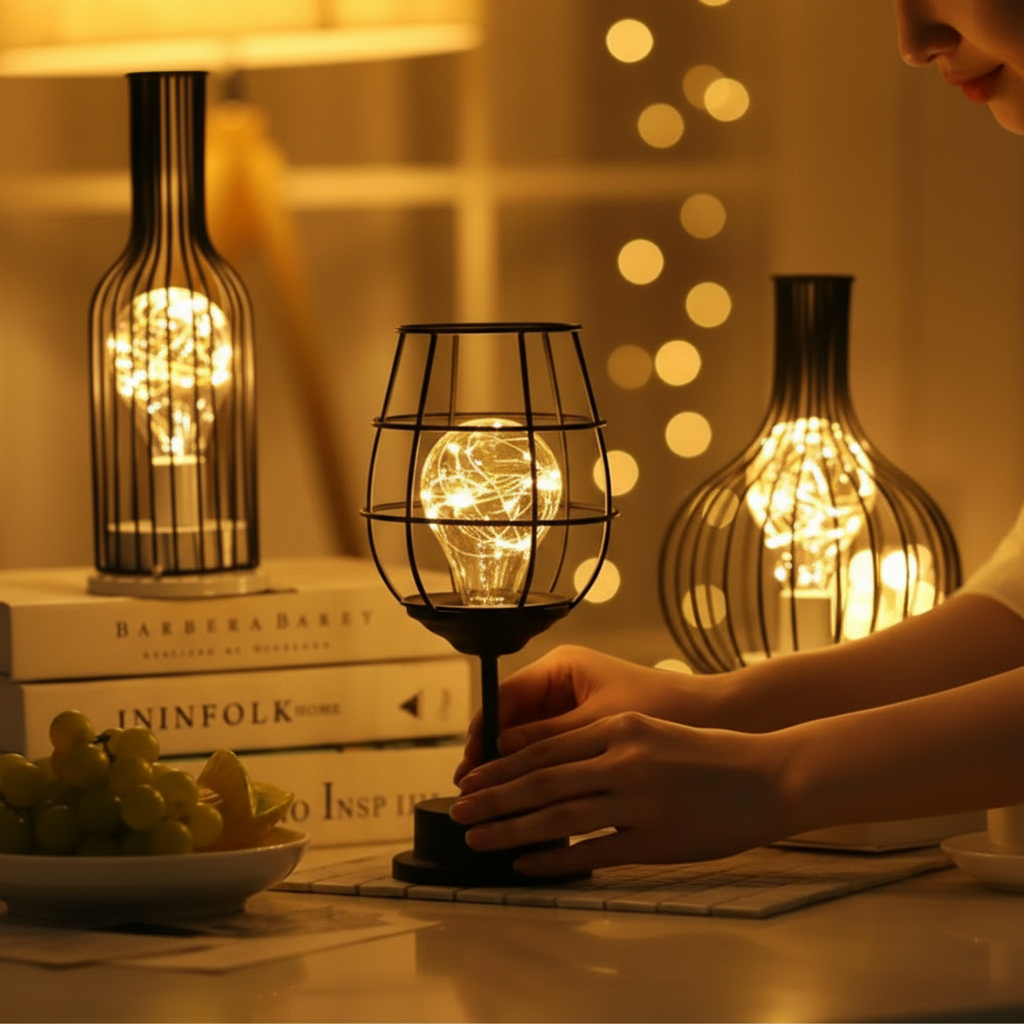 Velora Luxe Draadloze LED Lampen Voor Thuis en Kantoor