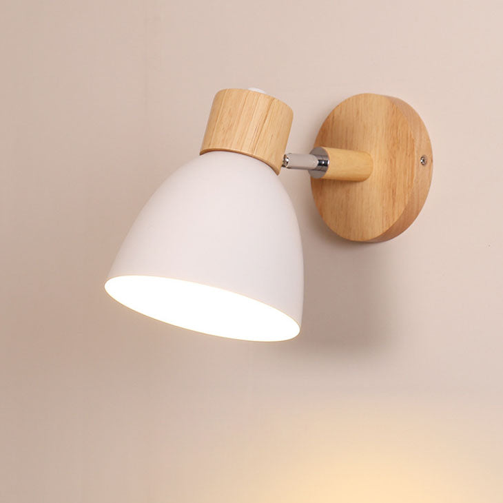 Modern Minimalistische Houten Conus LED Wandlamp | 1-Lamp