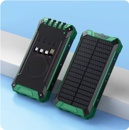 SolarPowered PowerBank | Draagbare Waterdichte Zonnelader