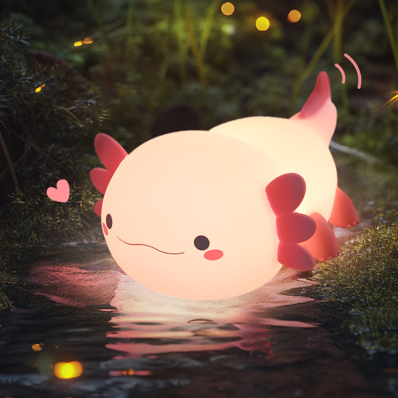 LuxeLumière Axolotl Nachtlamp | Schattige squishy lamp voor een betoverende sfeer