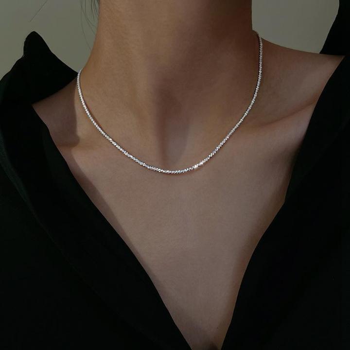 Sterrenlicht-Halsketten-Silberset