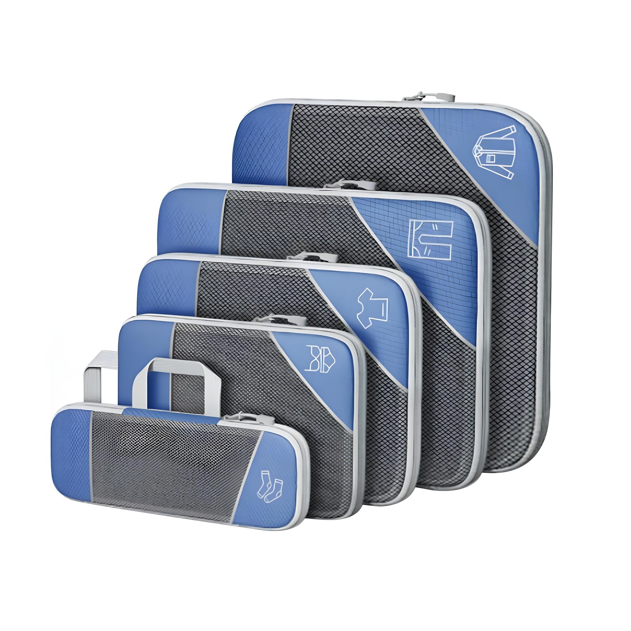 LuxuraPack Compressie Inpak Cubes | Ruimtebesparende opbergoplossingen voor georganiseerde reizen