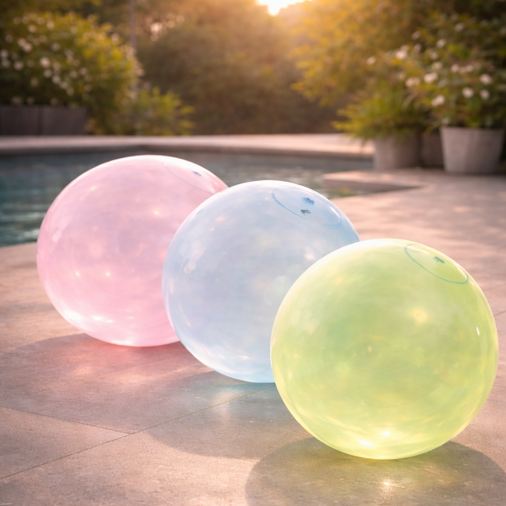 Opblaasbare Speelbal XXL | Kleurrijke Gummibal voor Kinderen | BlubberBall