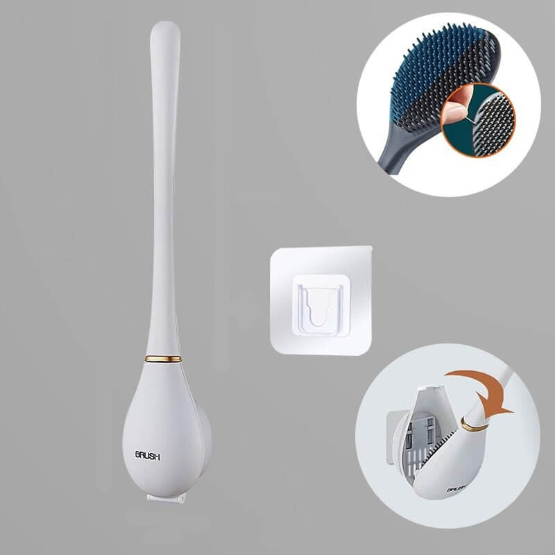 Wandmontage flexibele toiletborstel