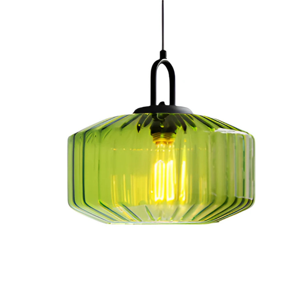 Mireta - Retro Gekleurd Glazen Hanglamp