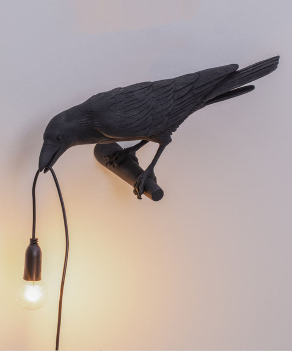 Deko-Kraaienlamp - Unieke tafellamp in vogelontwerp