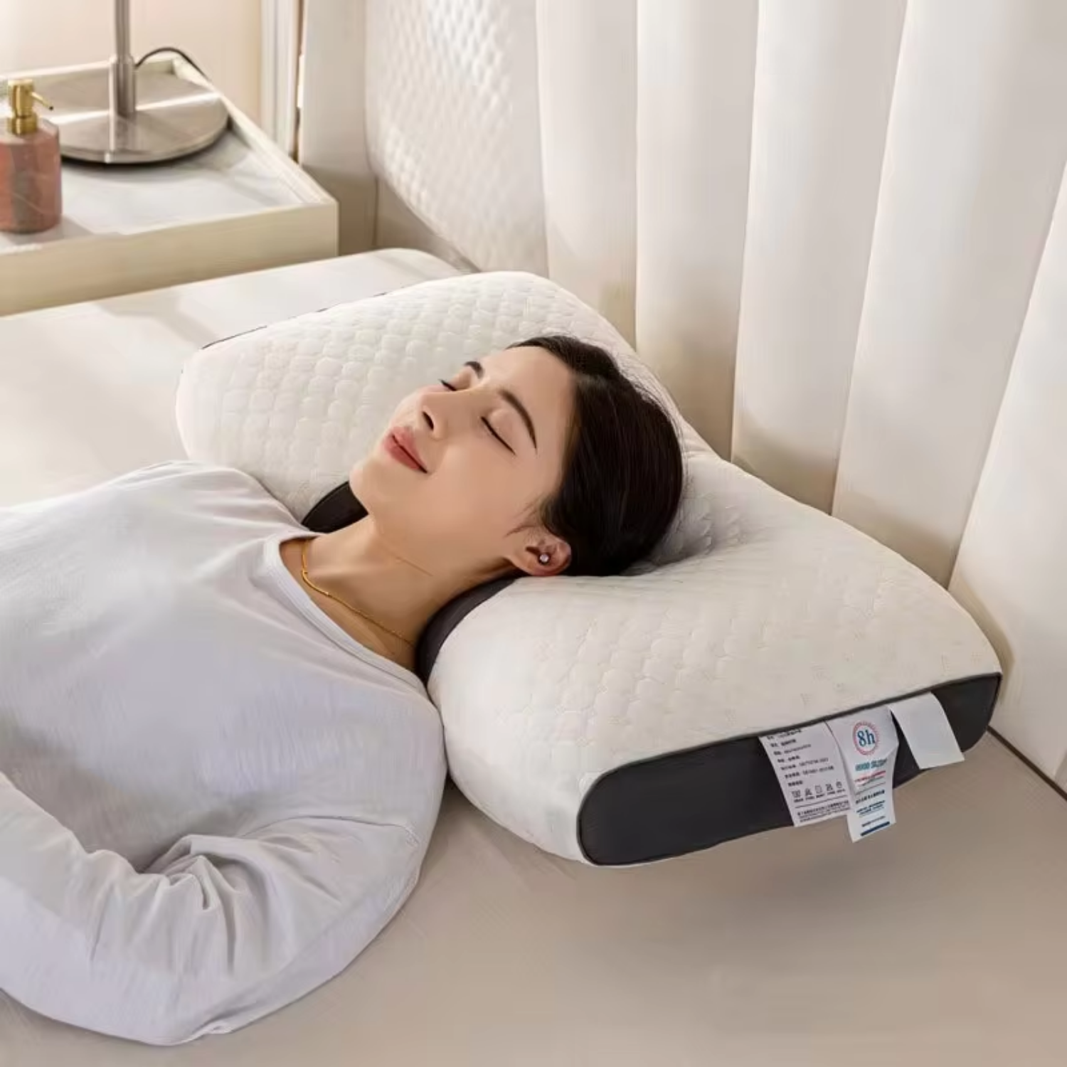 Orthopedisch Nekkussen OrthoRest | Ergonomische Contour | Geheugen-schuim | Ademend