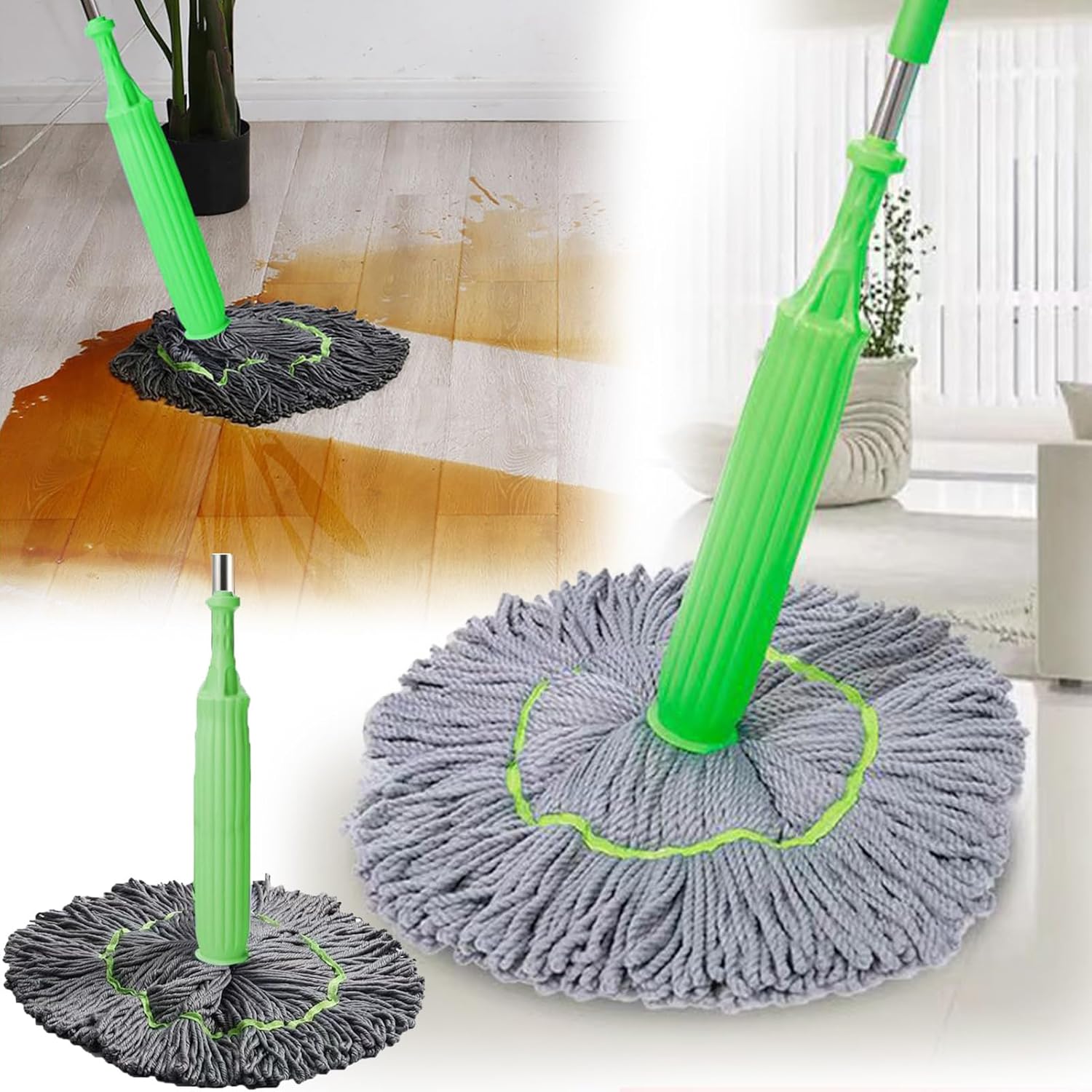 50% KORTING | DuoDry - 2 in 1 Gedehydrateerde Mop [Laatste Dag Korting]