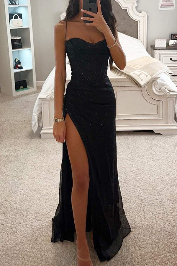 Maxi-jurk met pailletten en corset voor zomer 2026 - Glamoureus - Celeste