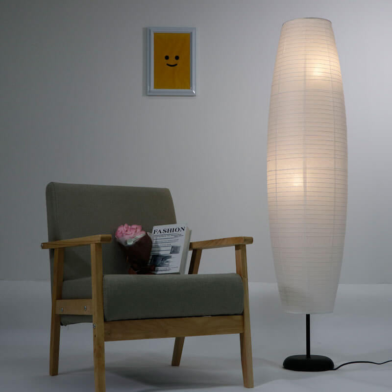 Noordse rijstpapier zuilen 2-licht vloerlamp