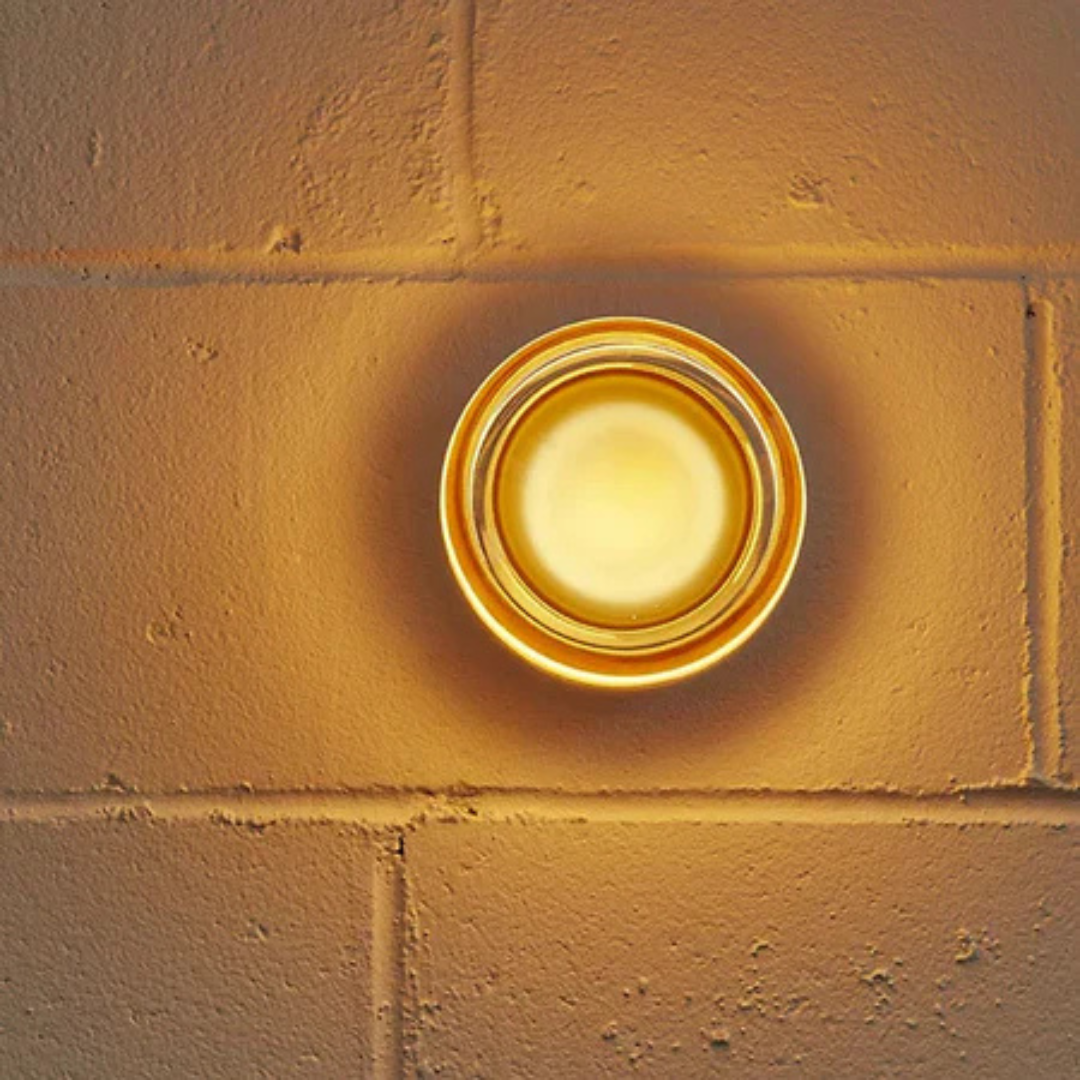 Moderne Glas Ronde Wandlamp LED 1-Licht