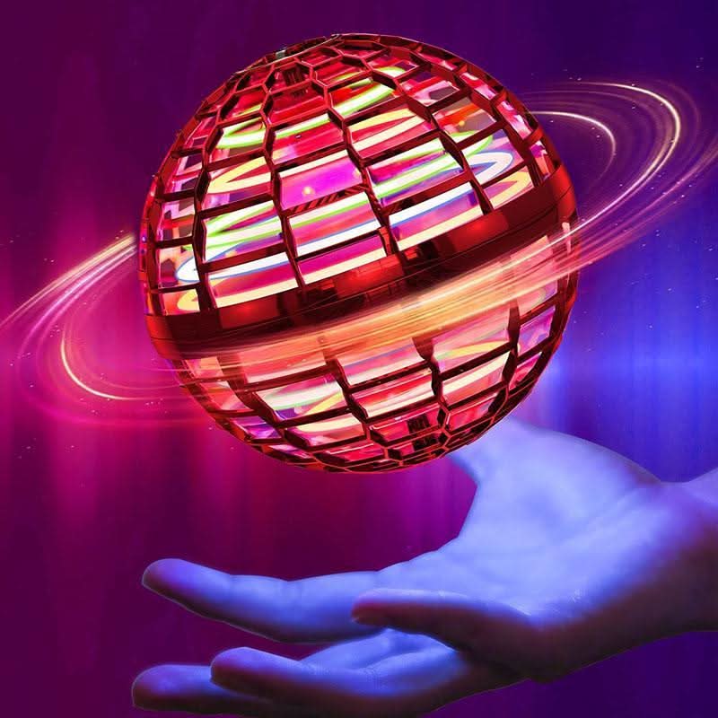 Gloeiende vliegende bal voor leuke en interactieve spellen
