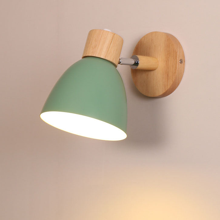 Modern Minimalistische Houten Conus LED Wandlamp | 1-Lamp