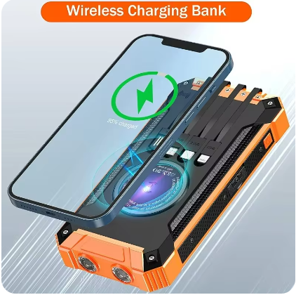 SolarPowered PowerBank | Draagbare Waterdichte Zonnelader