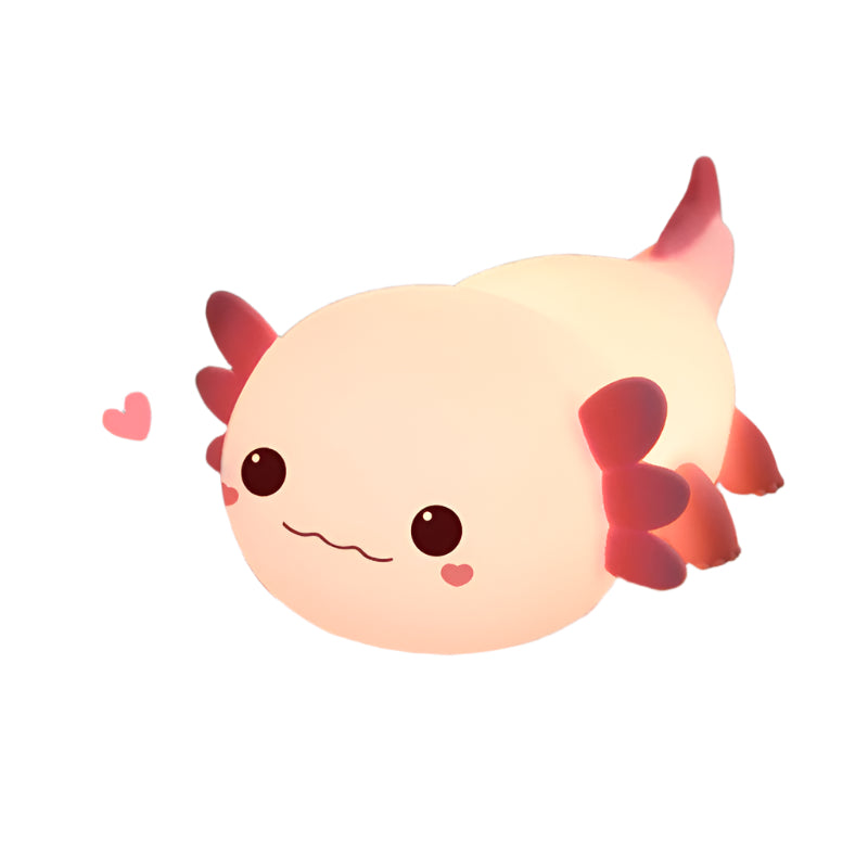 LuxeLumière Axolotl Nachtlamp | Schattige squishy lamp voor een betoverende sfeer