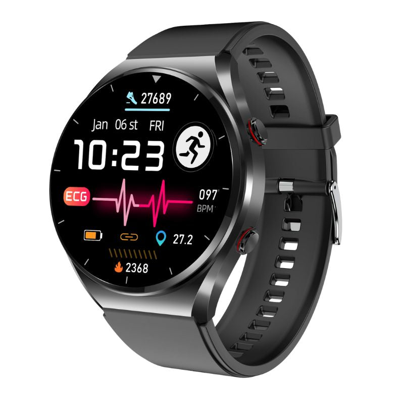 Ein-Klick Bloedglucose Bloeddruk EKG/EKG HRV Hartbewaking Suga Pro Gezondheids Smartwatch