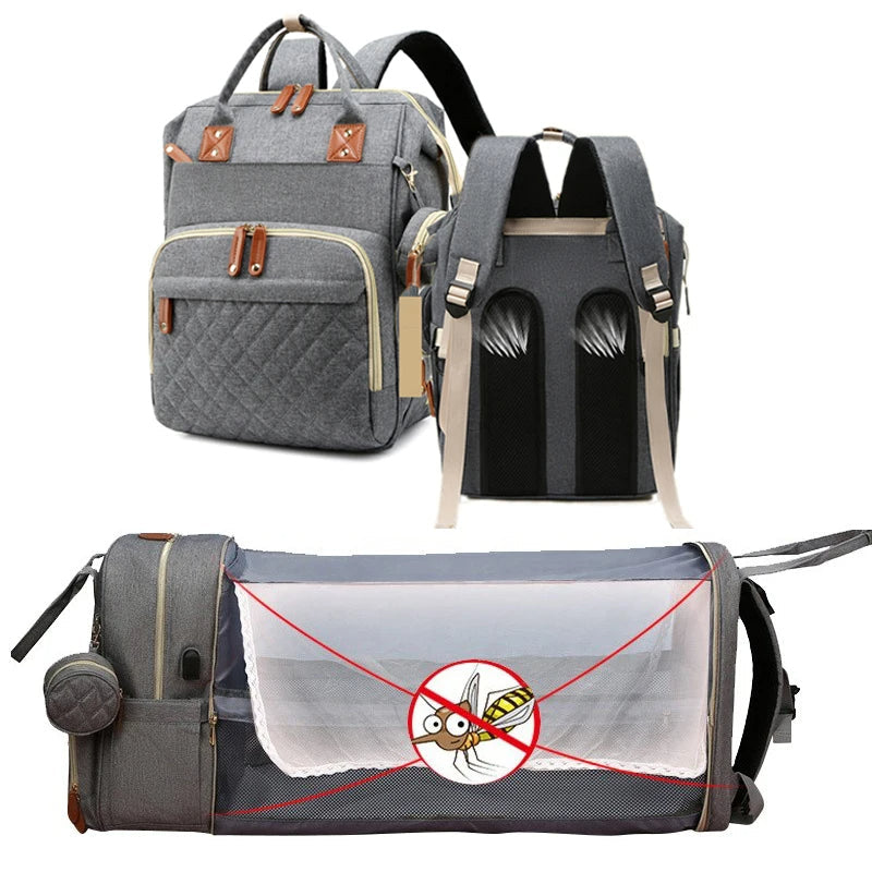 2-in-1 Baby Rugzak met Verschoonbed