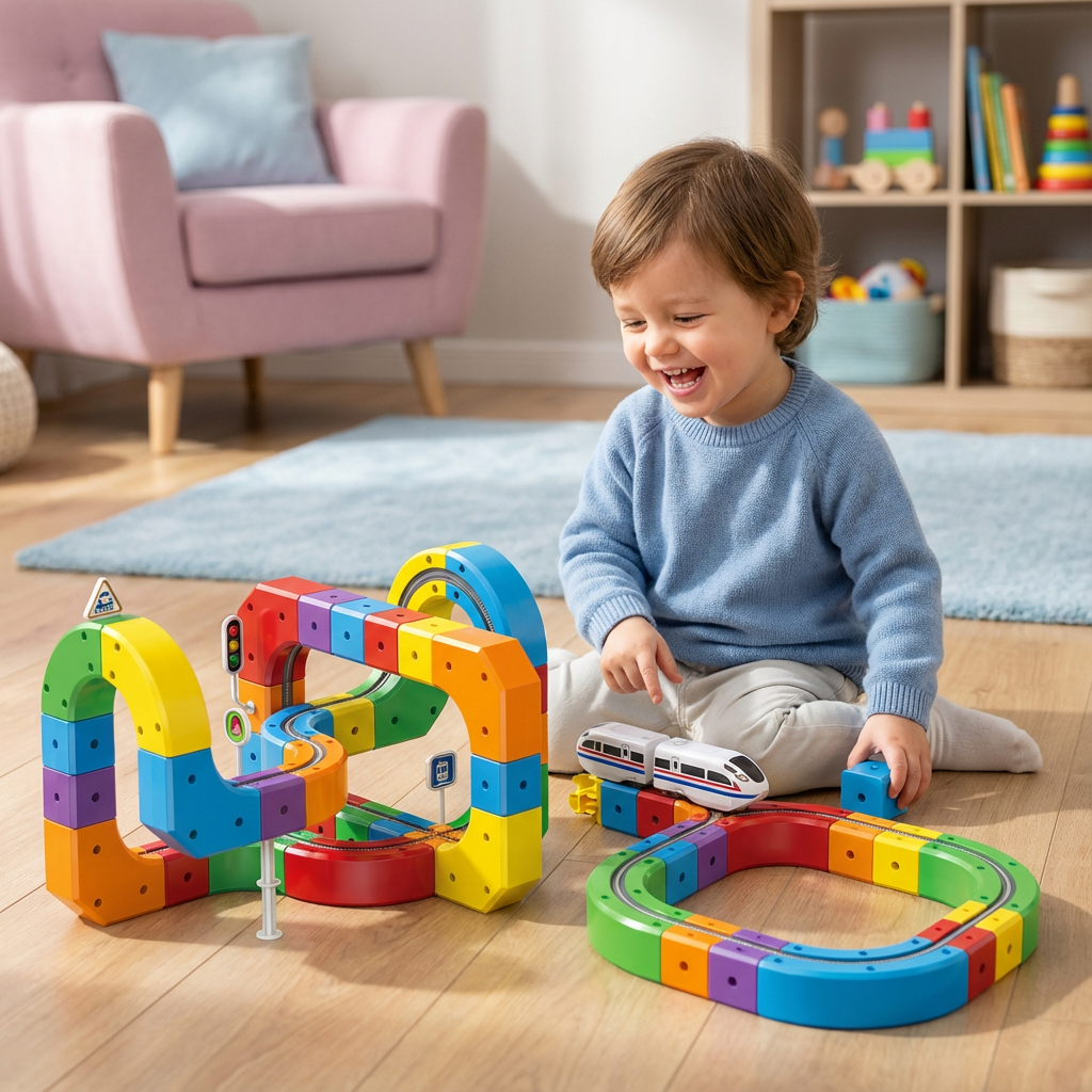 Magische Blokken Spoorbaan Speelgoed voor Kinderen