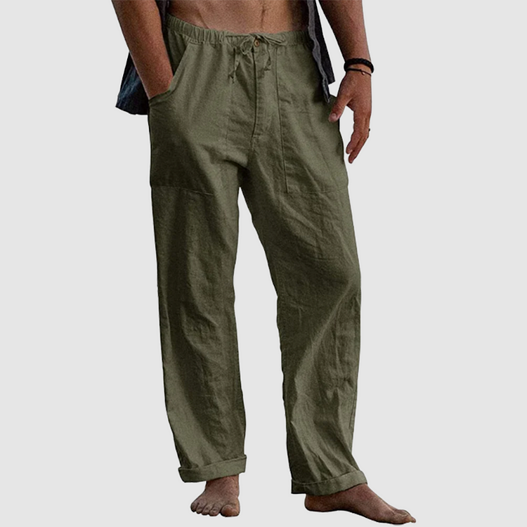 Casual linnen broek voor mannen | Werk