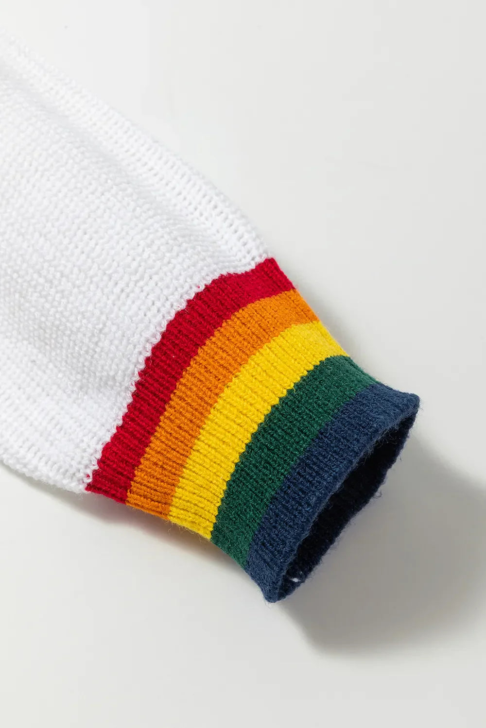 Vrolijke & Heldere Regenboogrand Kersttrui