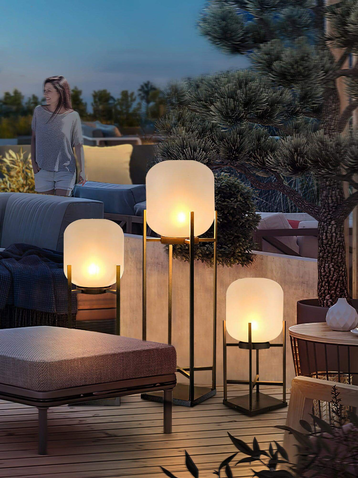 Solar Vloerlamp voor Buiten – Duurzame Sfeerverlichting voor Tuin en Terras