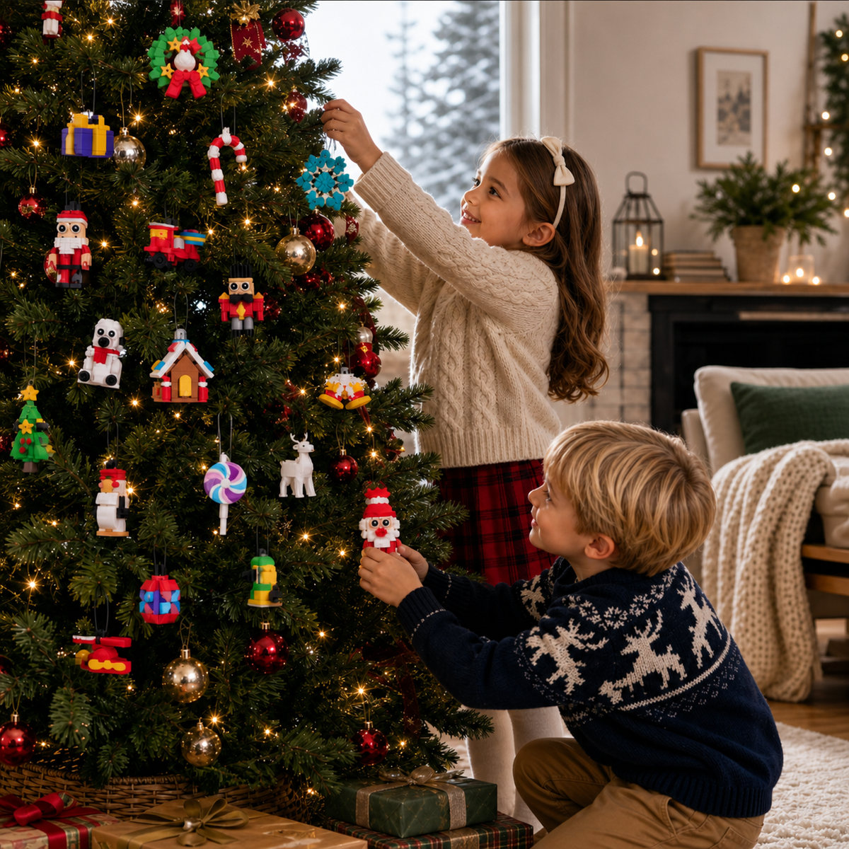 Kerst Ornament Bouwblokken Adventskalender