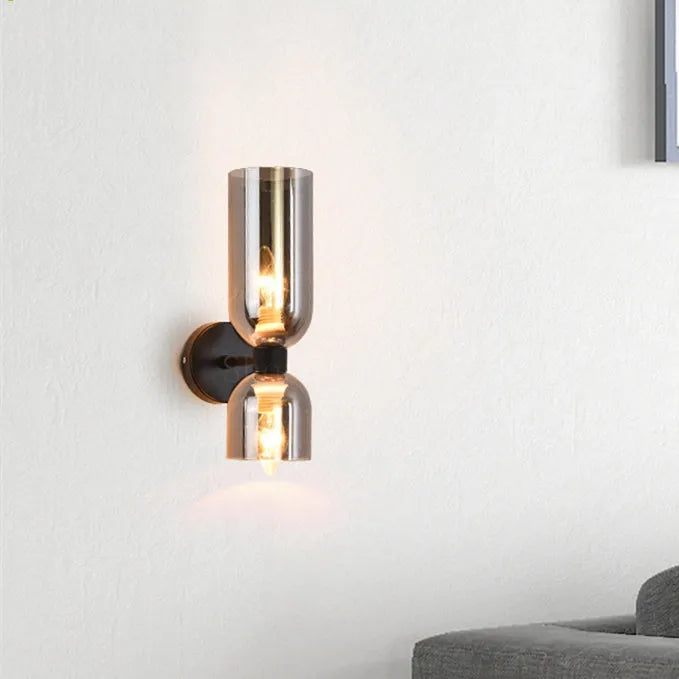 Dubbele Hoofd Glazen Wandlamp LED Sconces