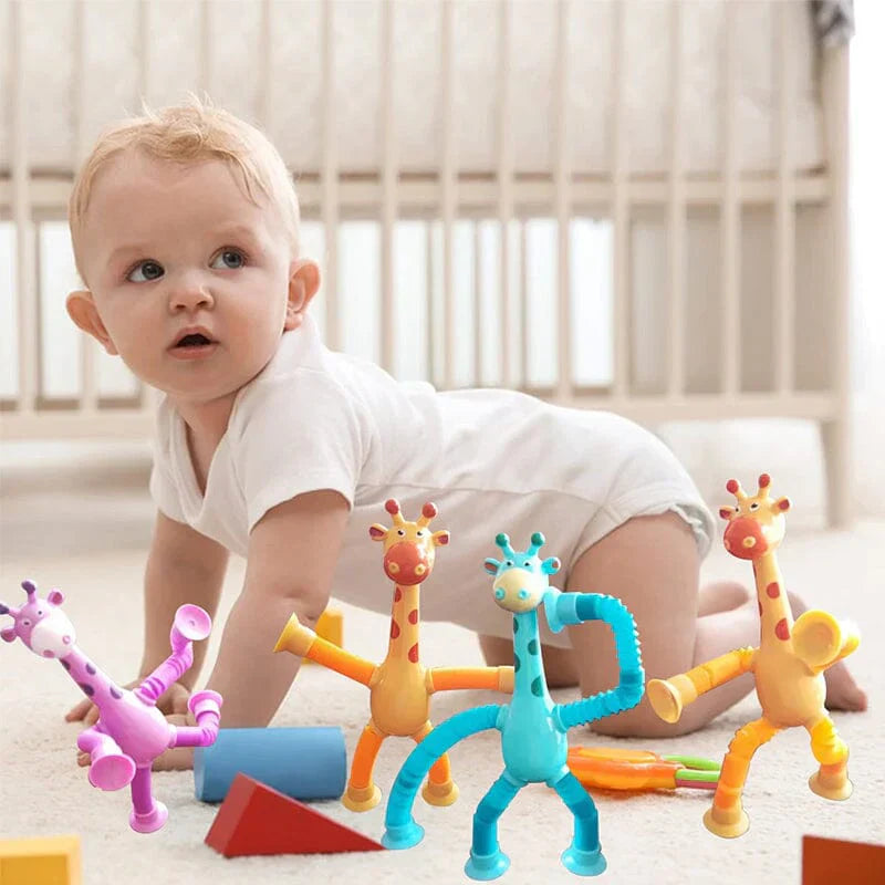 GiraffeStretch – Leuk Telescoop Zuig Speelgoed