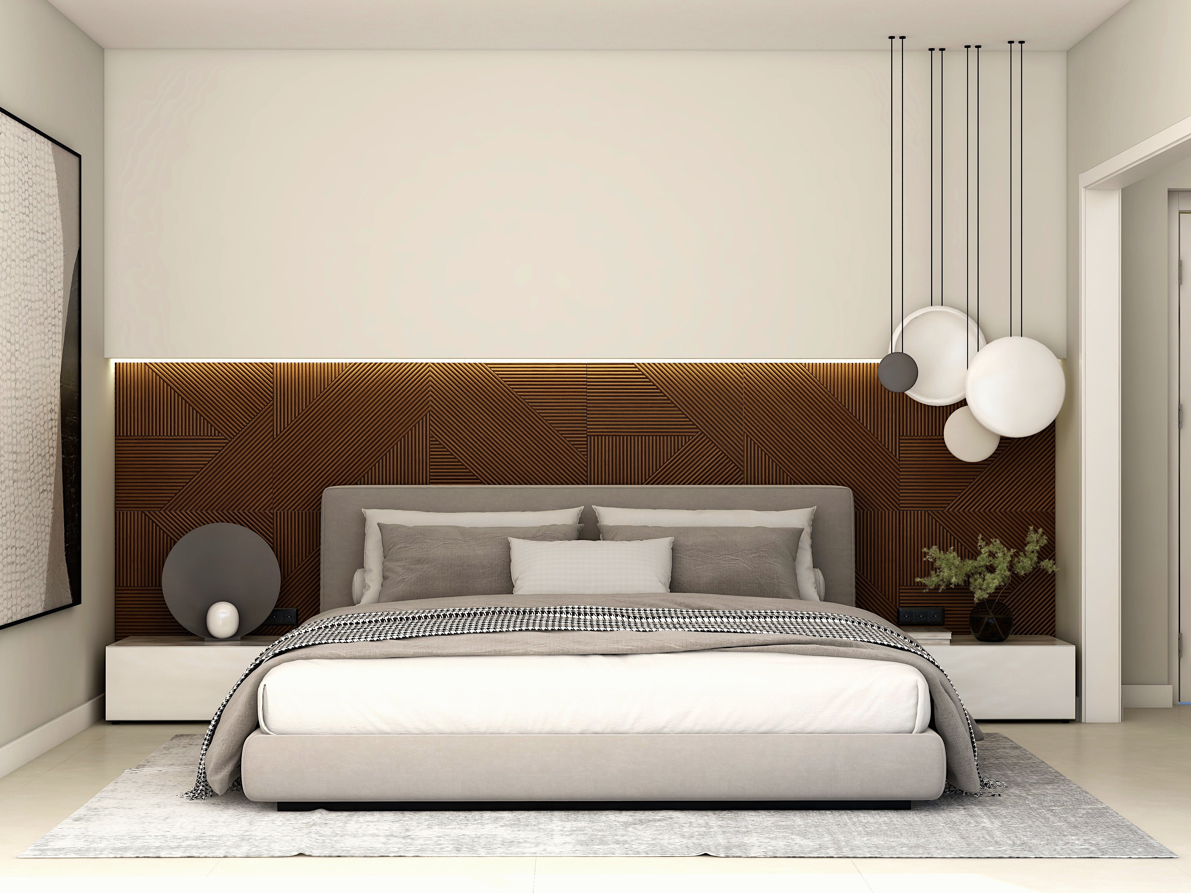 Moderne Massief Houten Paneel
