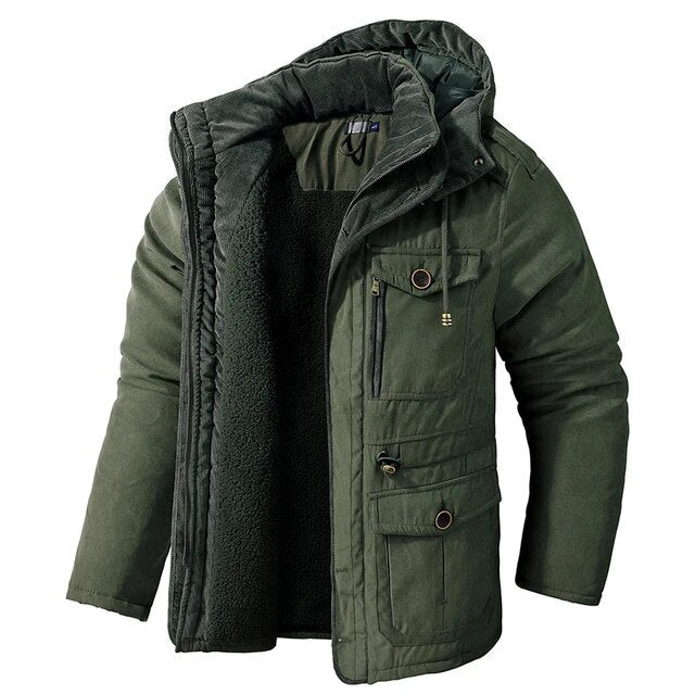Hans™ Warme Winterjacke met Futter uit Fell