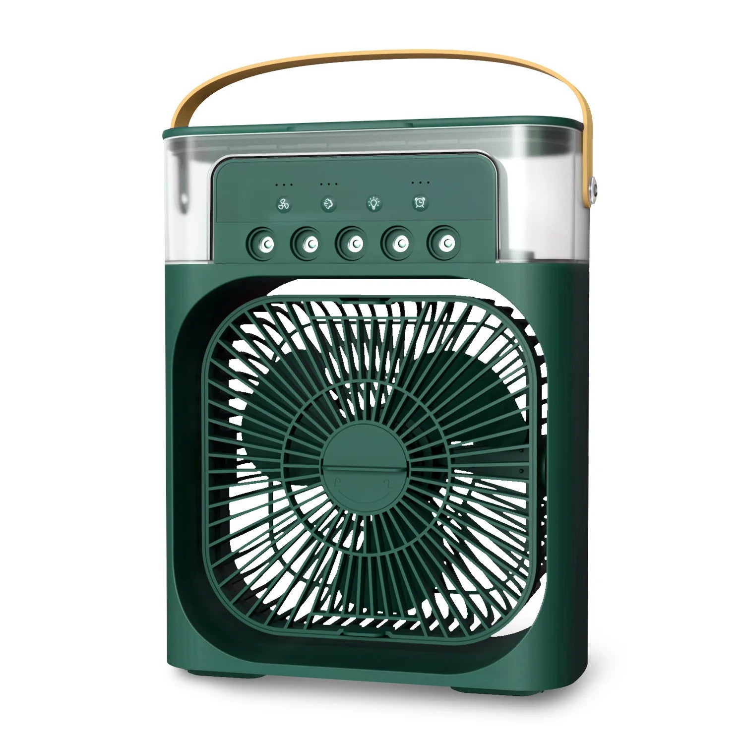 3-in-1 Luchtkoeler, Luchtbevochtiger & Luchtzuiveraar – Draagbare airconditioning voor binnengebruik met LED-verlichting