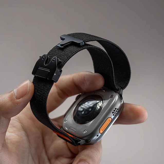 LuxeFlex Elite Nylon Band | Comfortabele en stijlvolle stretchband voor Apple Watch