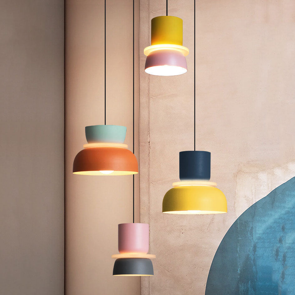 Nordic Colorful Macaron 1 Light LED Pendant Lamp
