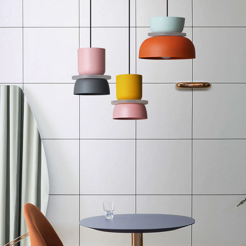 Nordic Zinklegering Dubbel-Tone Koepel Hanglamp LED 1-Licht