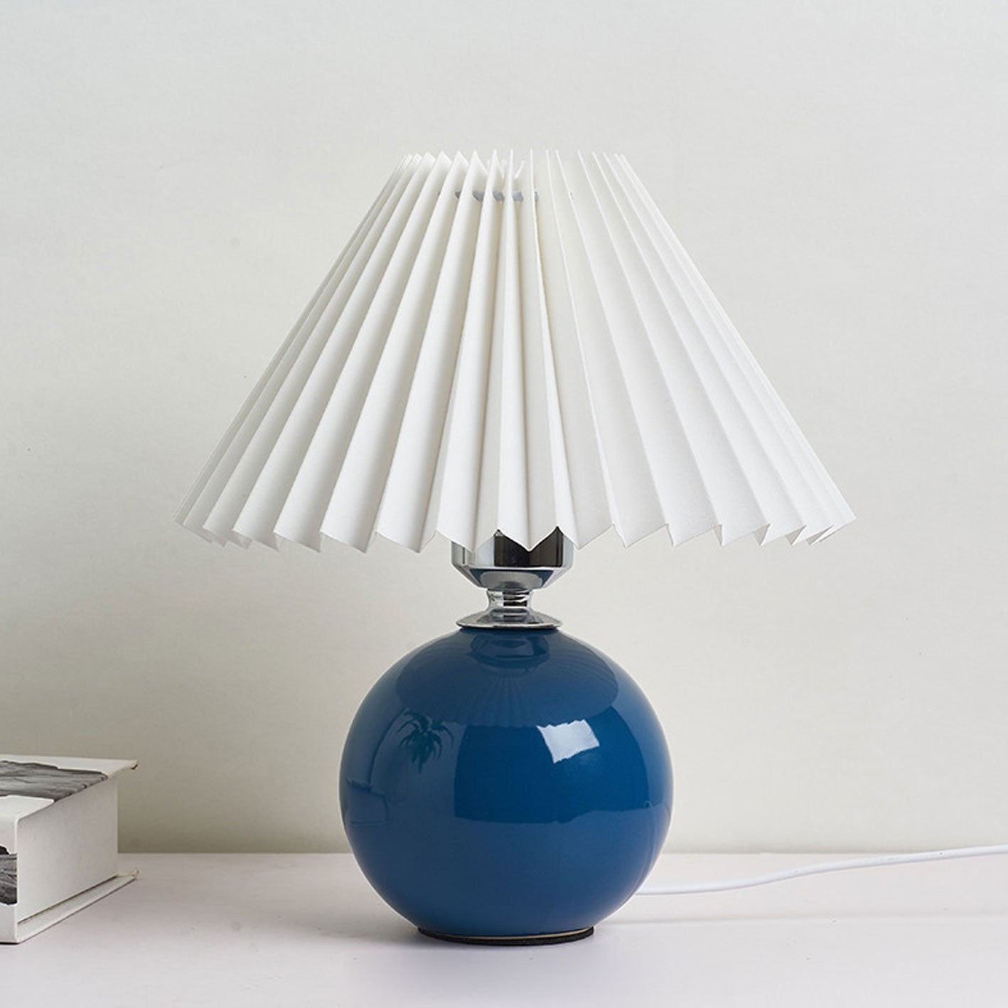 Nordic Ceramic Pleated Table Light | 1-Lamp