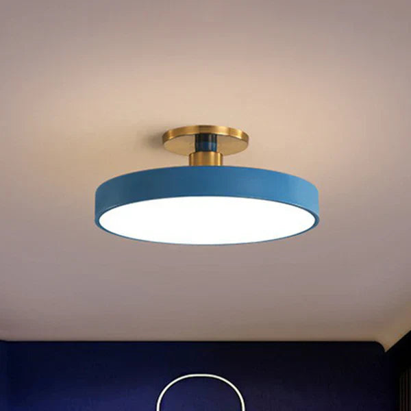 Ronde Plafondlamp Nordic Style Acryl Slaapkamer LED Semi-Coil Plafondlamp