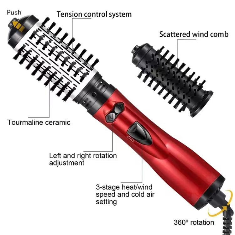 3-in-1 Rotating Hot Air Hairstyler and Hairdryer