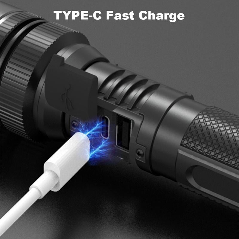 StormBeam Oplaadbare Zaklamp met Telescopische Zoom