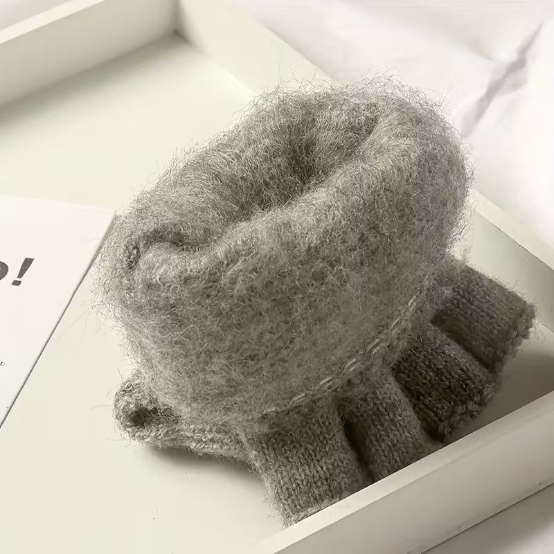 Heren WinterPro Vingerloze Handschoenen – Dik, Warm en Comfortabel