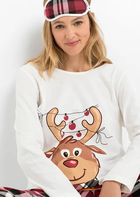 FeestKnit Matching Kerstpyjama Set – Zachte Katoenen Familiepyjama voor Gezellige Feestdagen