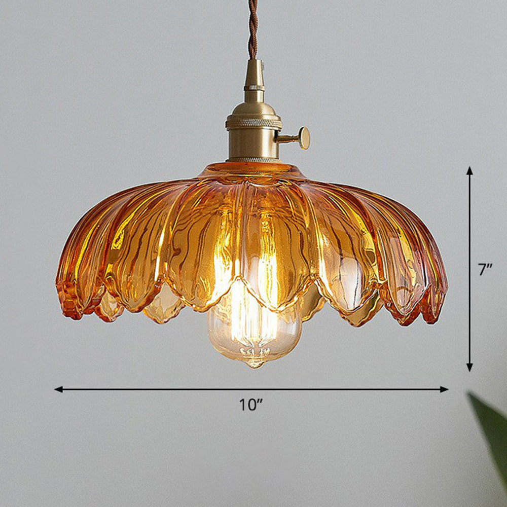 Vintage bloemen hanglamp
