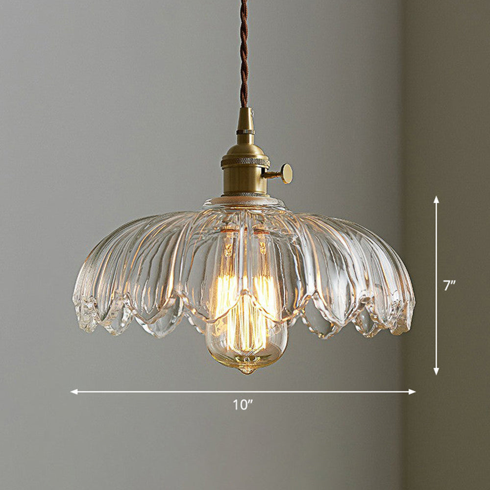 Vintage bloemen hanglamp