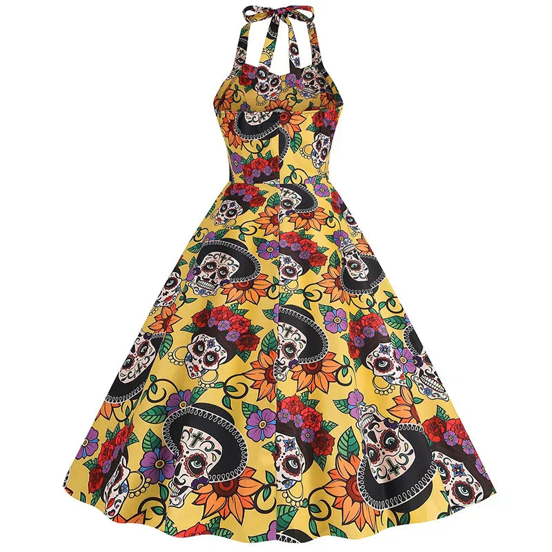 Dames Halloween Kostuum Jurk | Halternek