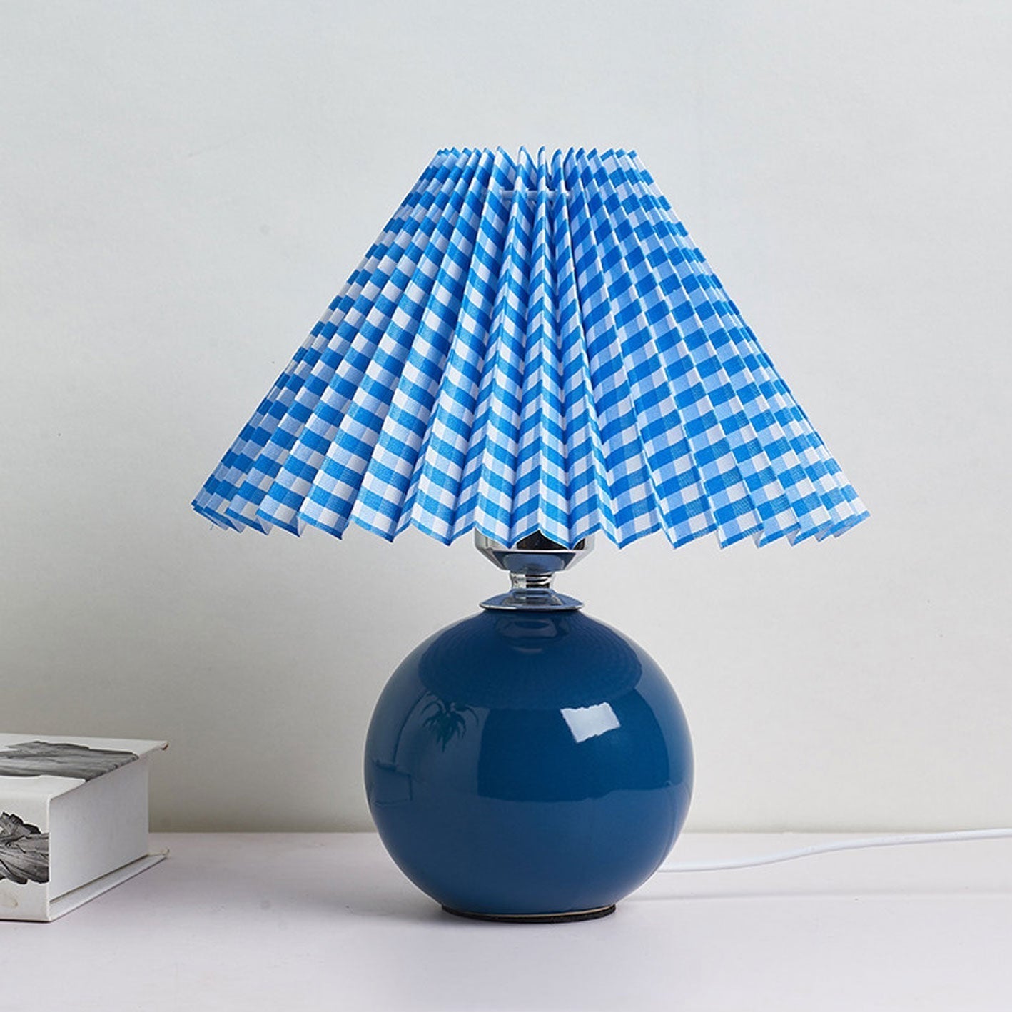 Nordic Ceramic Pleated Table Light | 1-Lamp