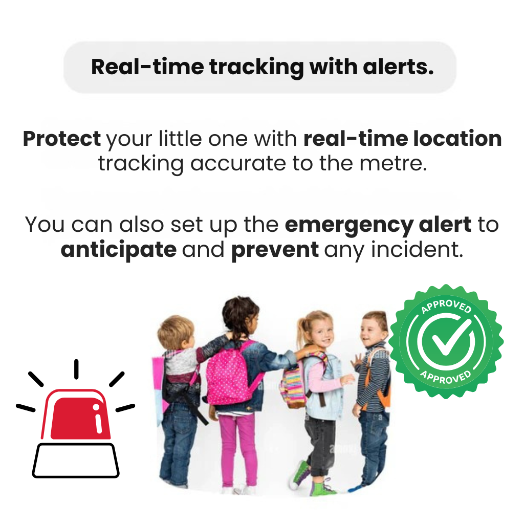 KidiSafe GPS-Locator Voor Kinderen Met Live Locatie En SOS Waterdicht