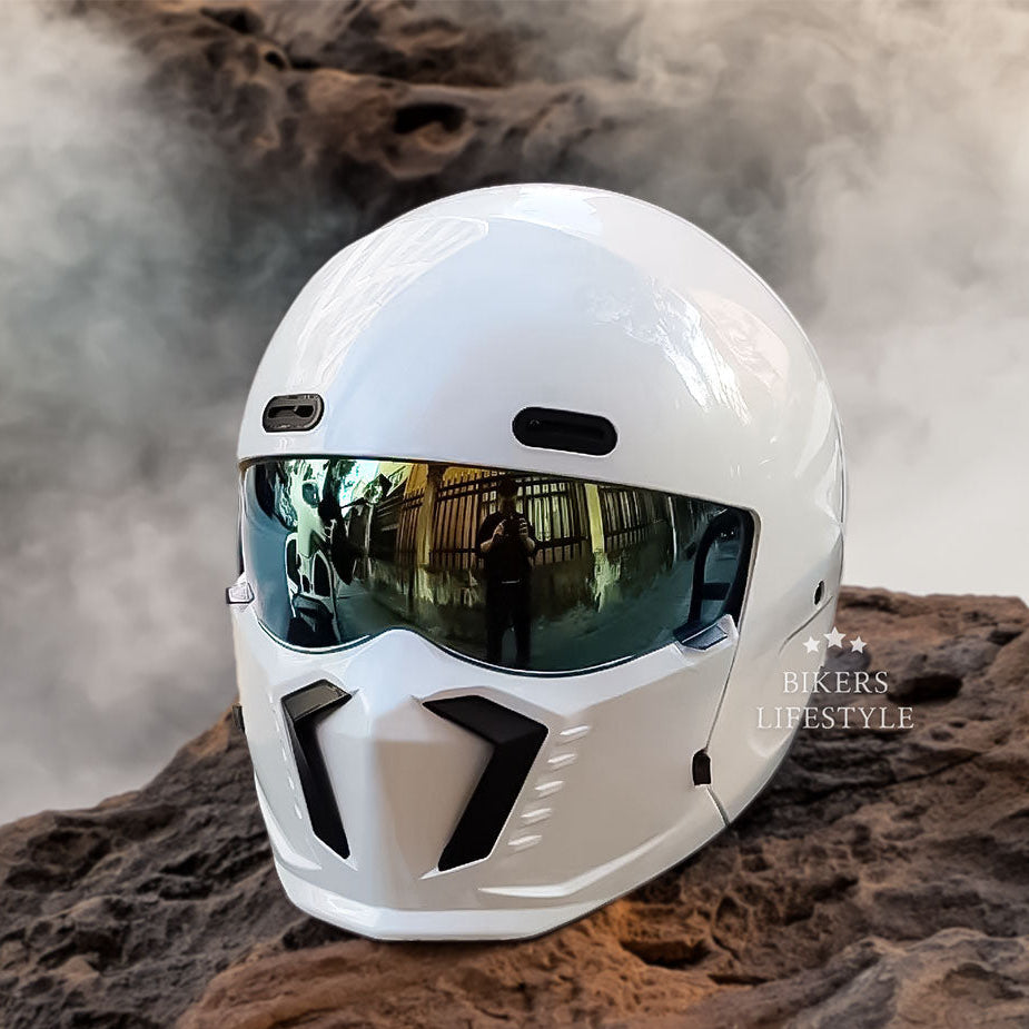 Retro Klassieke Motorhelm DOT- en ECE-goedgekeurd Tijdloos Ontwerp