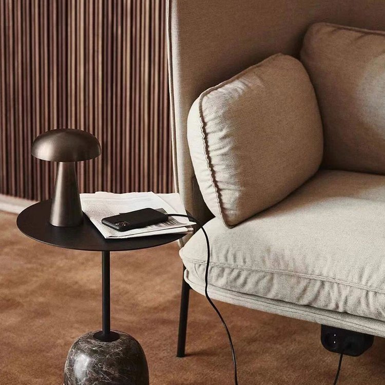 Draadloze Tafellamp | Oplaadbaar Paddenstoel Ontwerp
