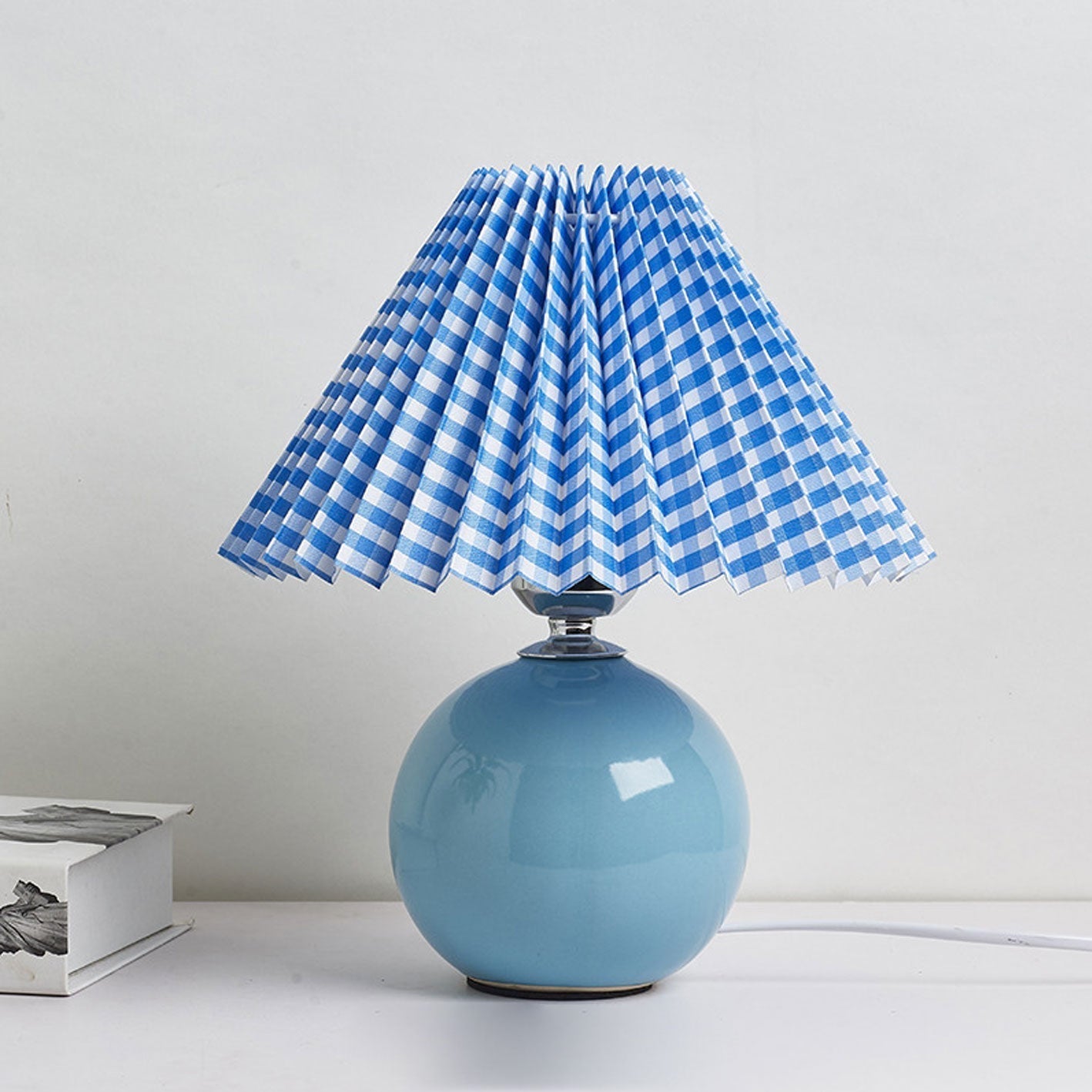 Nordic Ceramic Pleated Table Light | 1-Lamp
