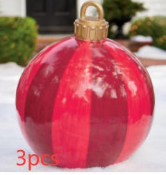 Opblaasbare Christmas Kerstbal 60 cm – Weerbestendige PVC Kerstdecoratie voor Buiten